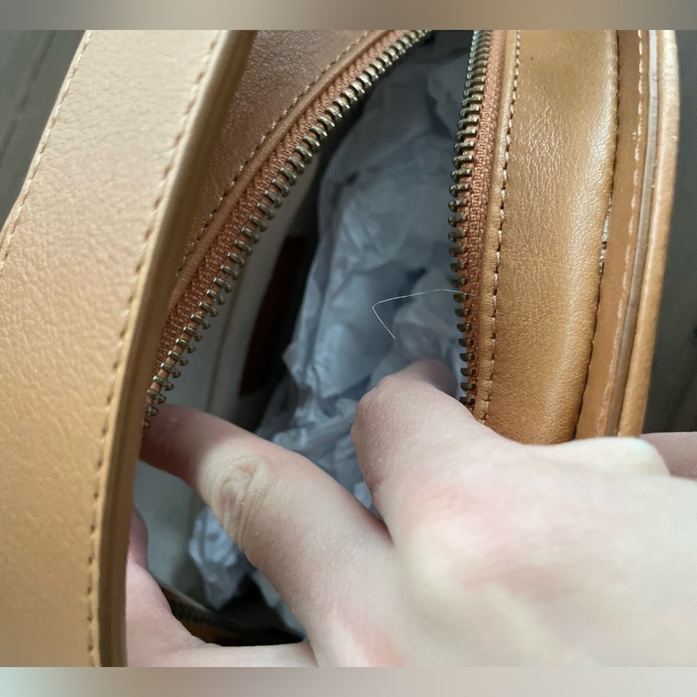 Reformation X Mint & Rose Anne leather bag cognac NWT - Picture 7 of 7